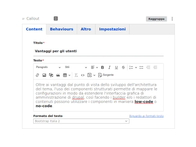 Callout editor